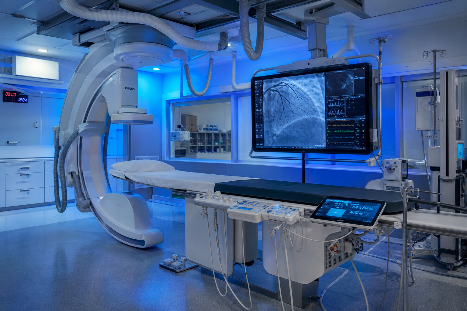 Modern cardiac catheterisation laboratory